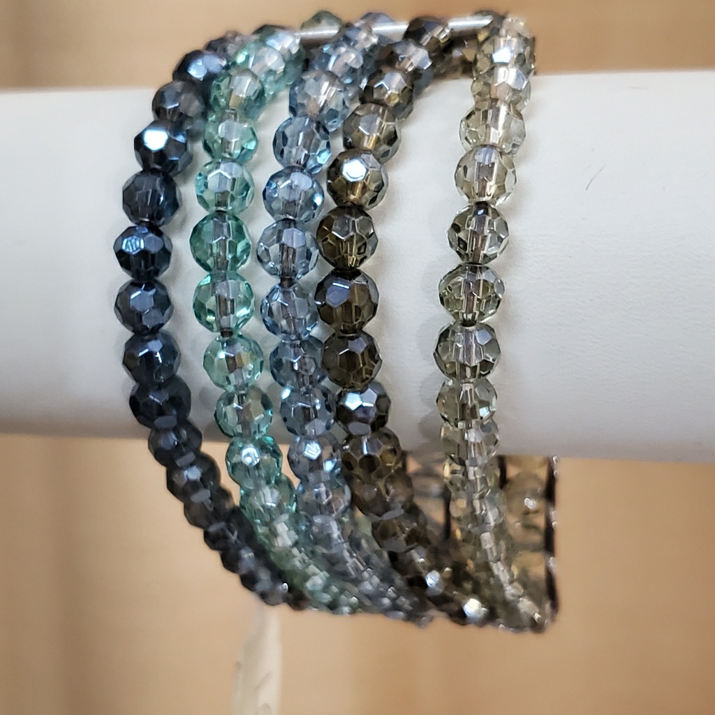 Loft Teal Jeweled Stretch Bracelet 691